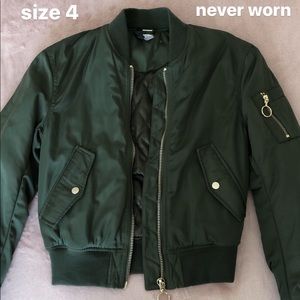 Olive Green H&M Bomber Jacket